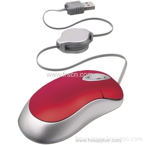 Ms-477 3d Mini Size Retractable Wired Cable Mouse